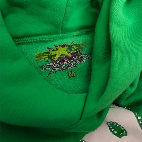 Sp5der Kelly Green Hoodie - Picture 3 of 4